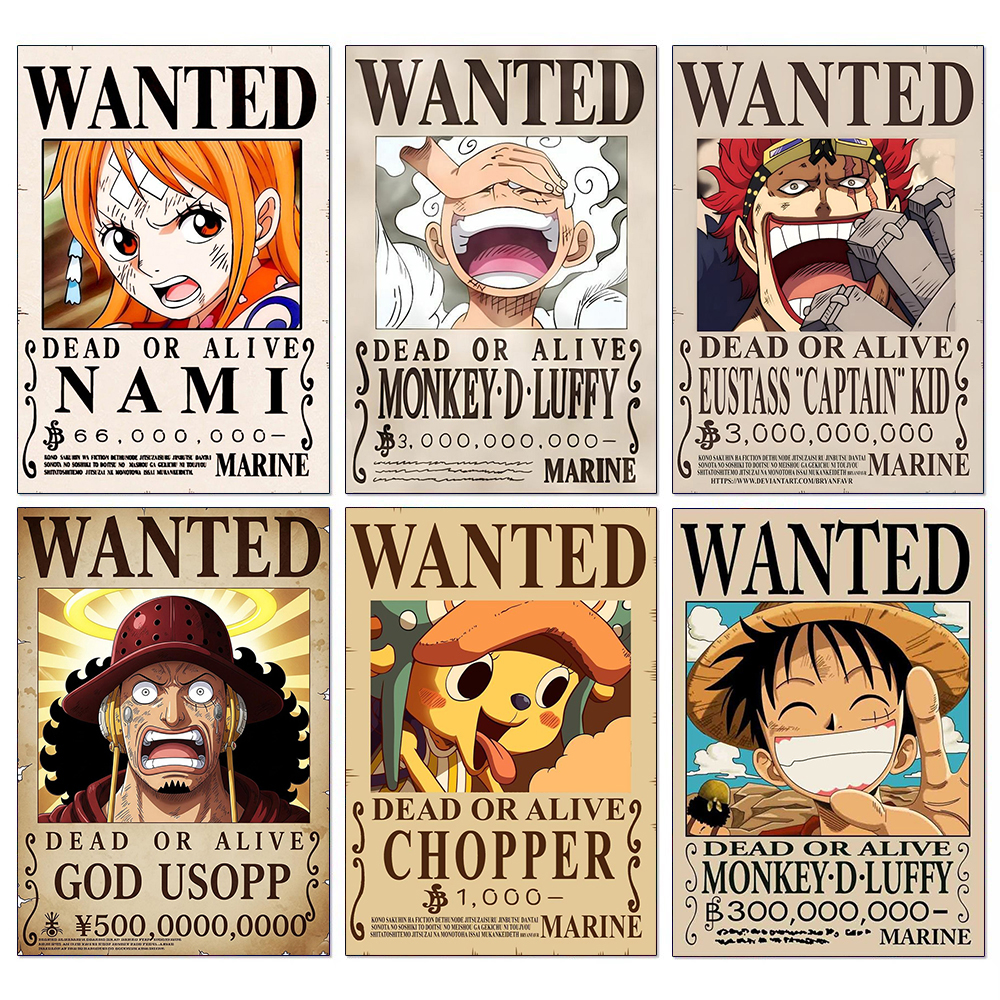 Photo Mosaic Print - Anime Luffy Diamond Painting O Ne