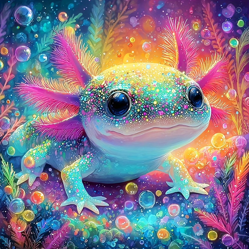 Photo Mosaic Print - EverShine DIY 5D Diamond Painting Axolotl