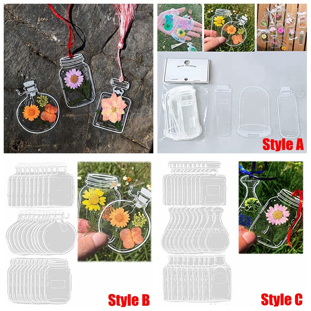 30Pcs DIY Transparent Dried Fl - Dried Flower Bookmark avis et prix