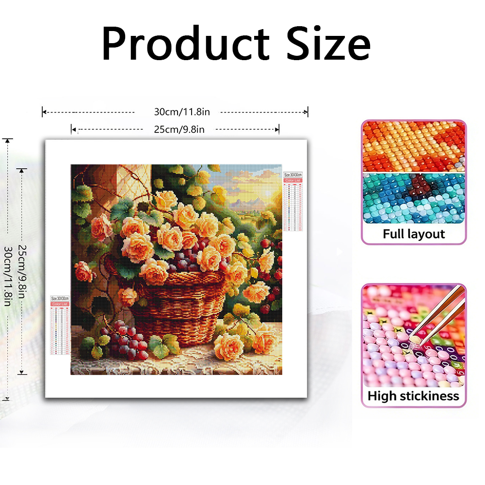 Flower Diamond Painting Kit Fu - Photo Mosaic Print avis et prix