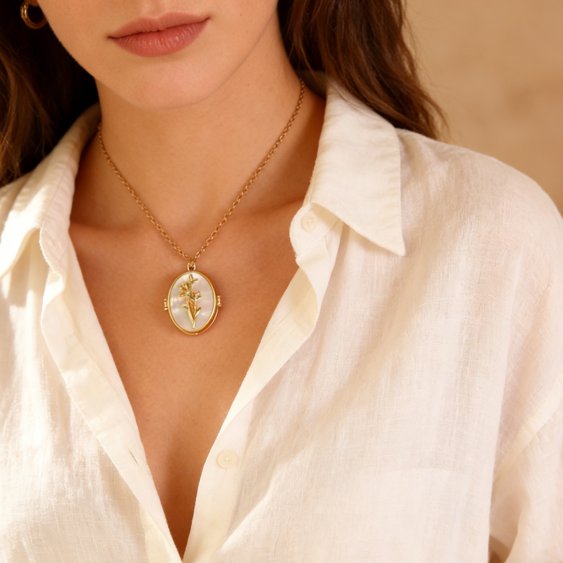 Diamon Birth Flower Custom Col - Birth Flower Necklace avis et prix