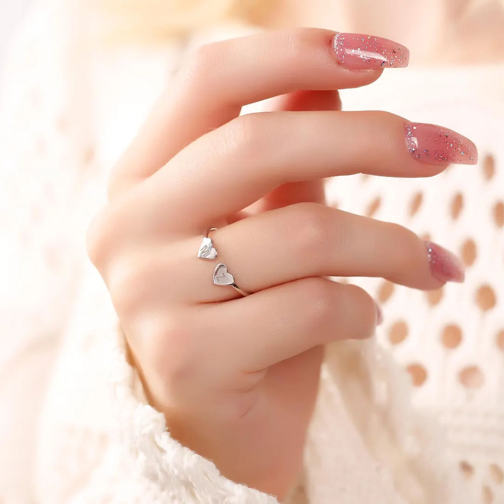 COOLTIME Custom Heart Initial  - Initial Ring Custom avis et prix