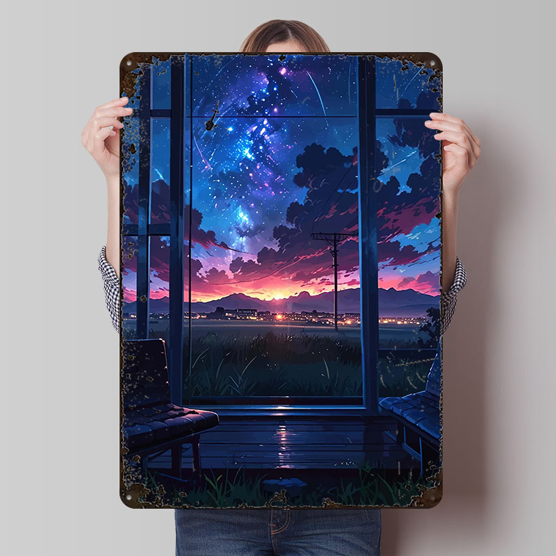 Anime Window View of Starry Ni - Custom Night Sky avis et prix
