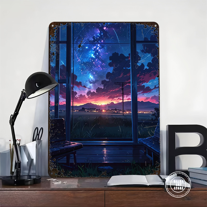 Anime Window View of Starry Ni - Custom Night Sky avis et prix