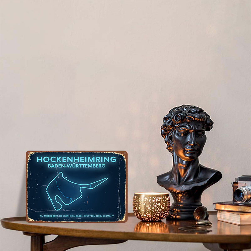 Hockenheimring Circuit Neon Ma - Custom Map Poster avis et prix