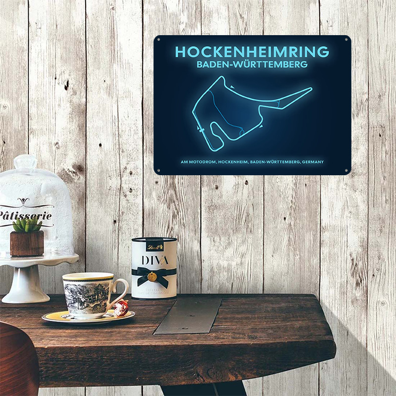 Hockenheimring Circuit Neon Ma - Custom Map Poster avis et prix