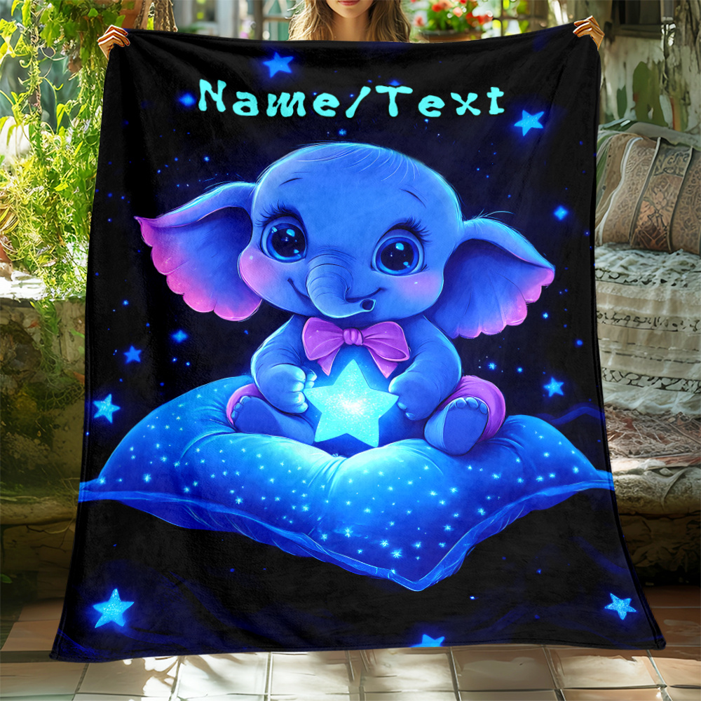 Personalized Cute Blue Elephan - Custom Night Sky avis et prix
