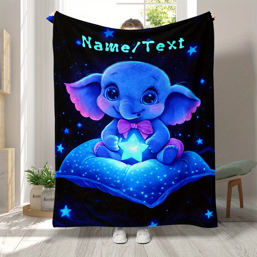 Personalized Cute Blue Elephan - Custom Night Sky avis et prix