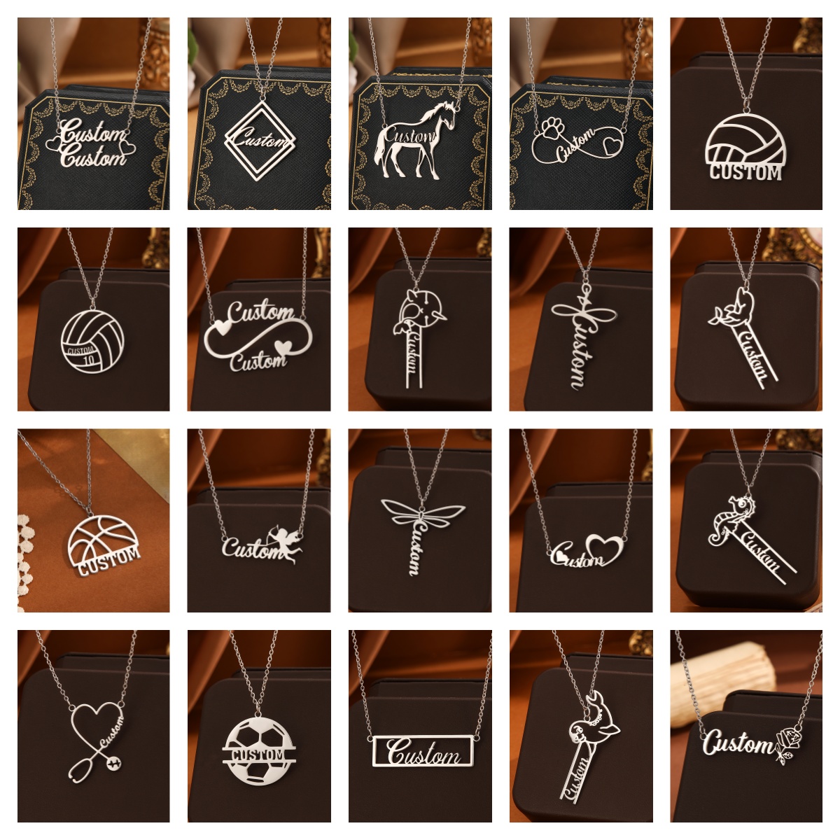 1pc Stainless Steel Customized - Name Necklace Custom avis et prix