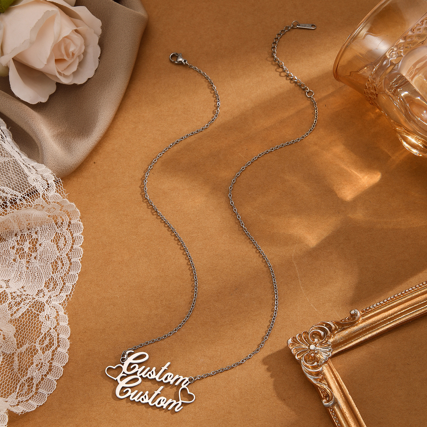 1pc Stainless Steel Customized - Name Necklace Custom avis et prix