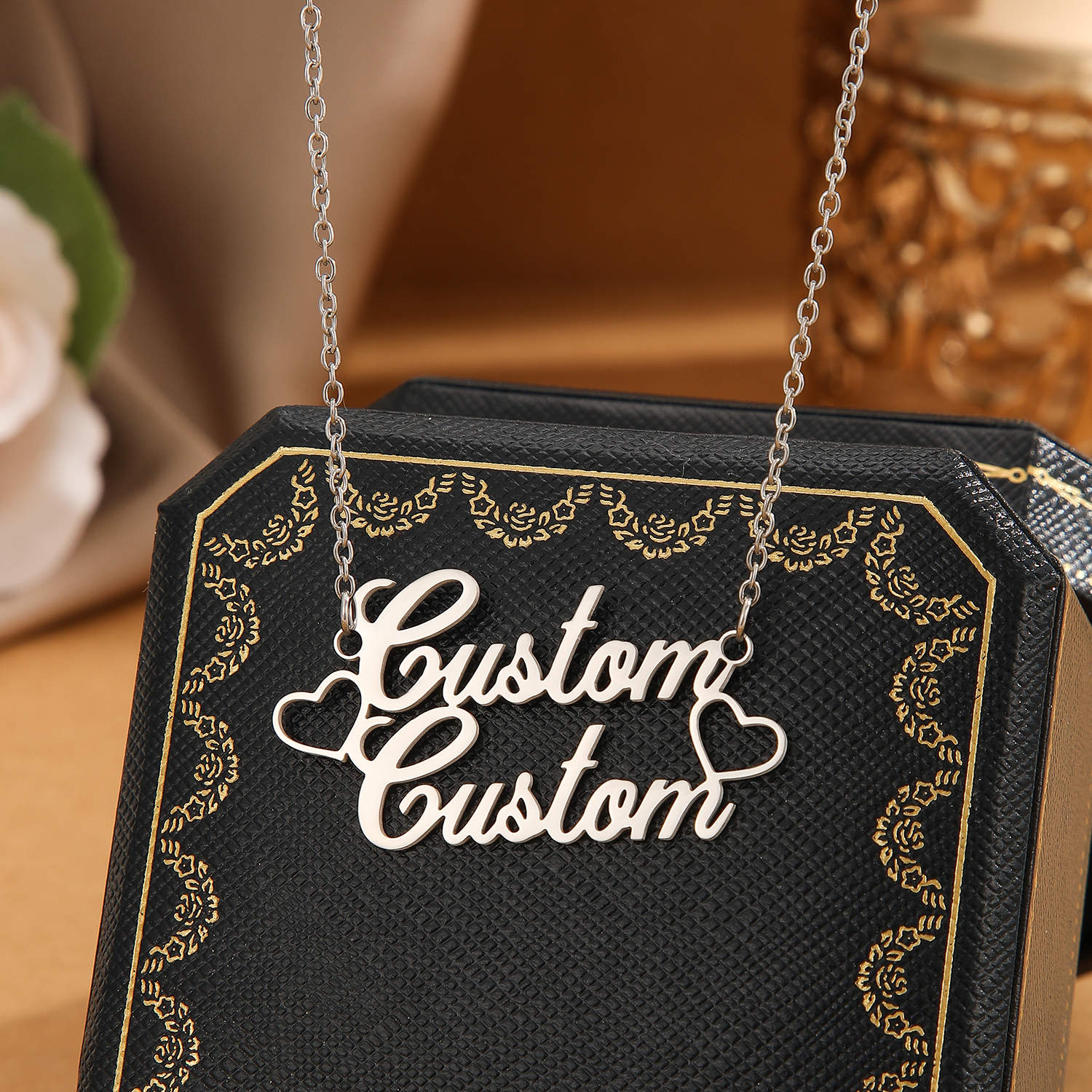 1pc Stainless Steel Customized - Name Necklace Custom avis et prix