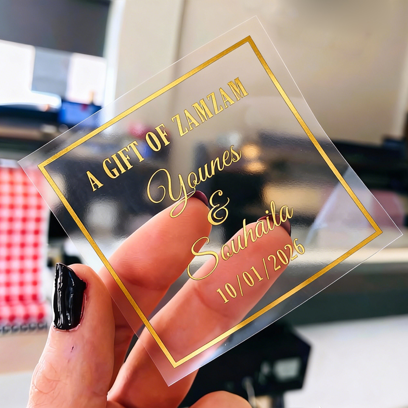 50PCS Square Personalized Wedd - Personalised Candle Label avis et prix
