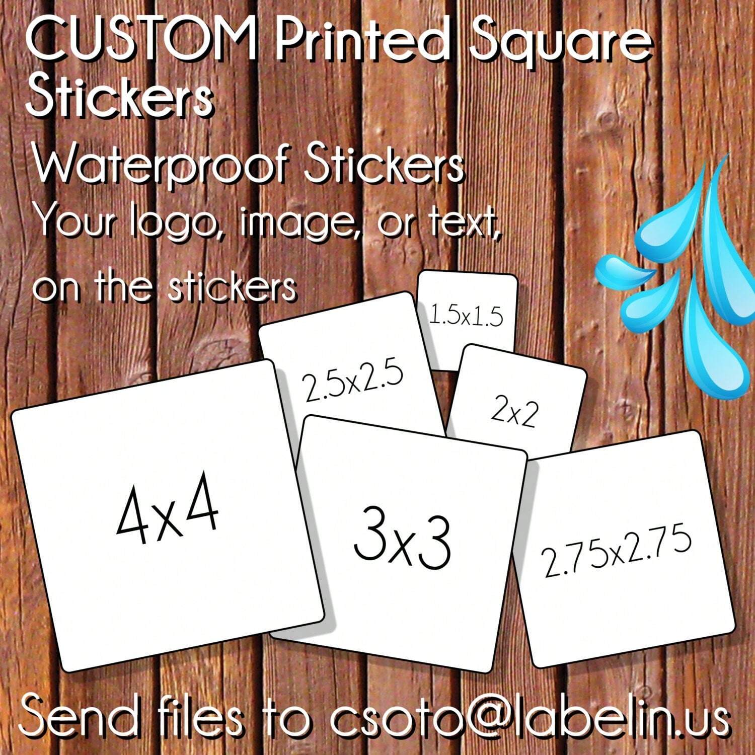 Custom stickers 4-8 cm persona - Personalised Candle Label avis et prix