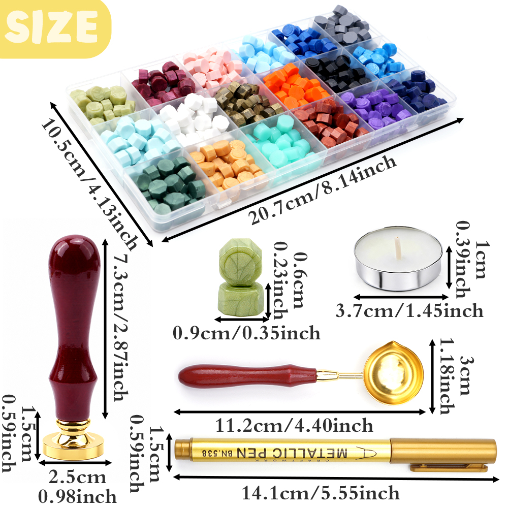 Letter M Wax Seal Stamp Kit wi - Wax Seal Letter Kit avis et prix