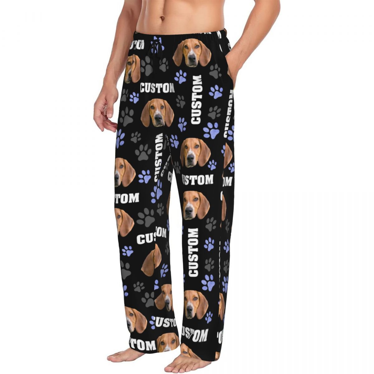 Men Custom Dog Photo Pajama Pa - Pet Portrait Custom avis et prix