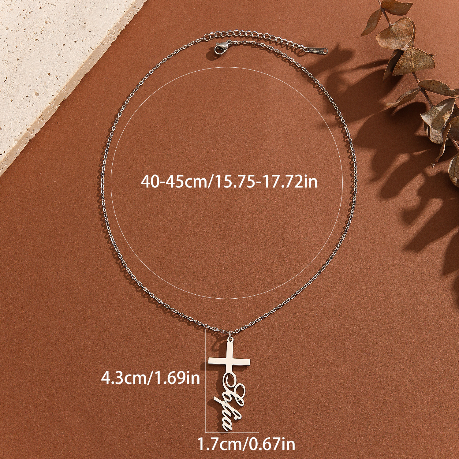 1pc Personalized Easter Gift S - Name Necklace Custom avis et prix