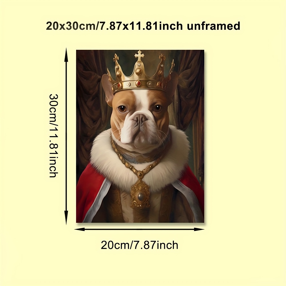 1PC Custom King Queen Dog Cat  - Pet Portrait Custom avis et prix