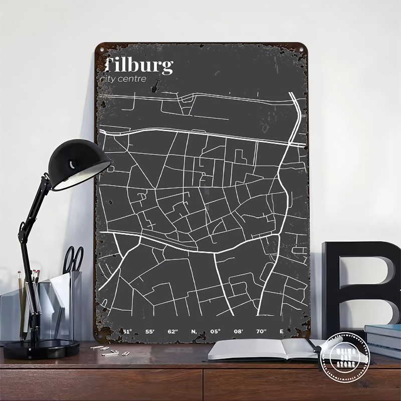 Tilburg City Centre Map Printe - Custom Map Poster avis et prix