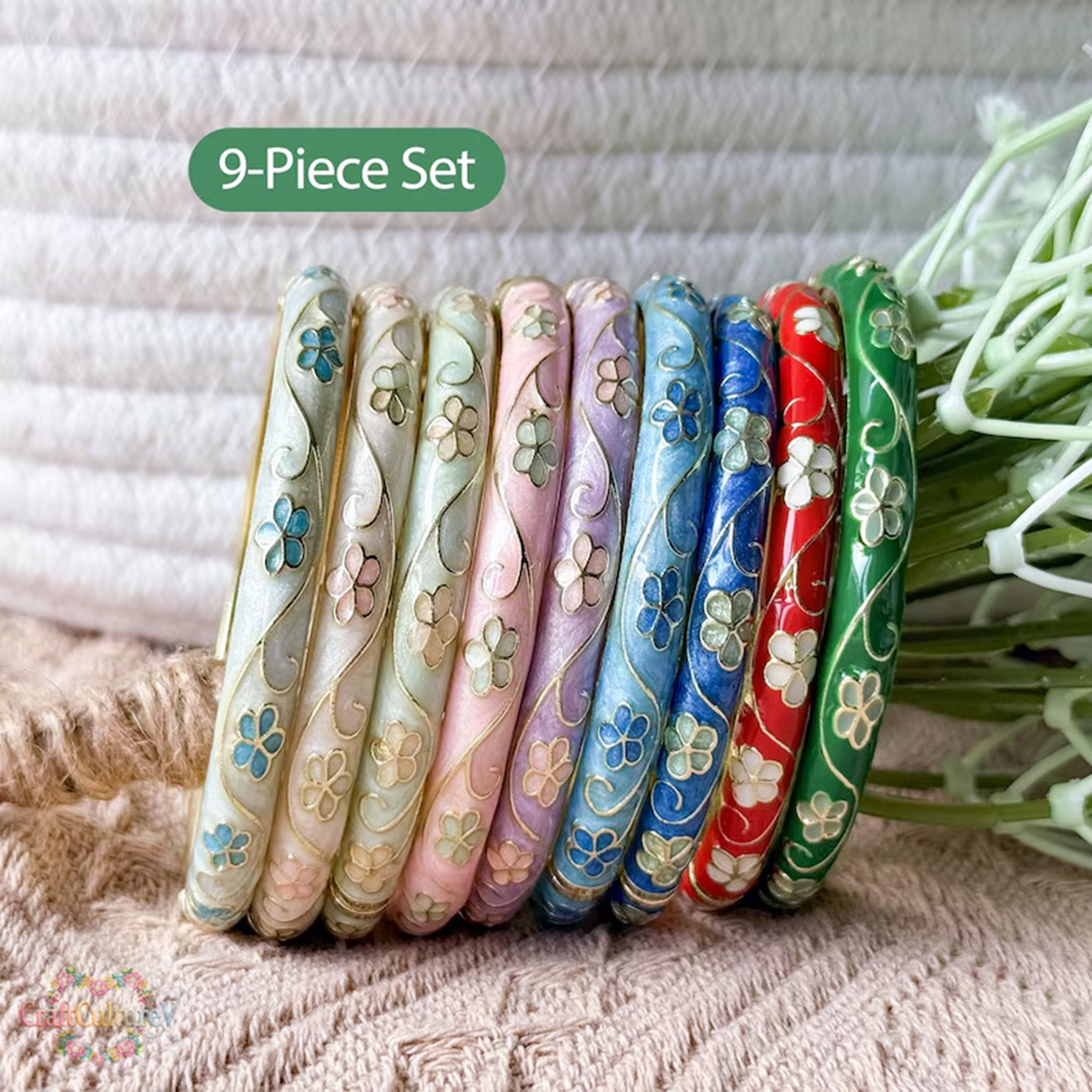 3/5PCS Enamel Cloisonné Bangle - Coordinates Bracelet avis et prix