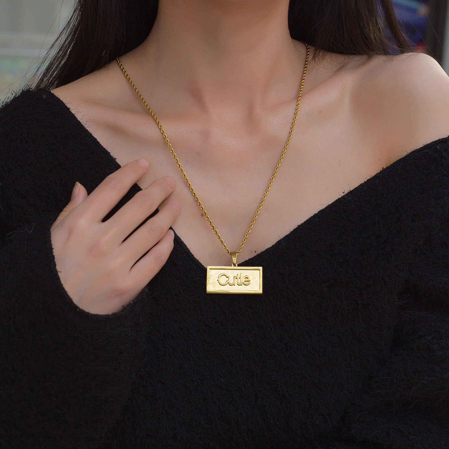 Custom Name Hip Hop Necklace f - Name Necklace Custom avis et prix