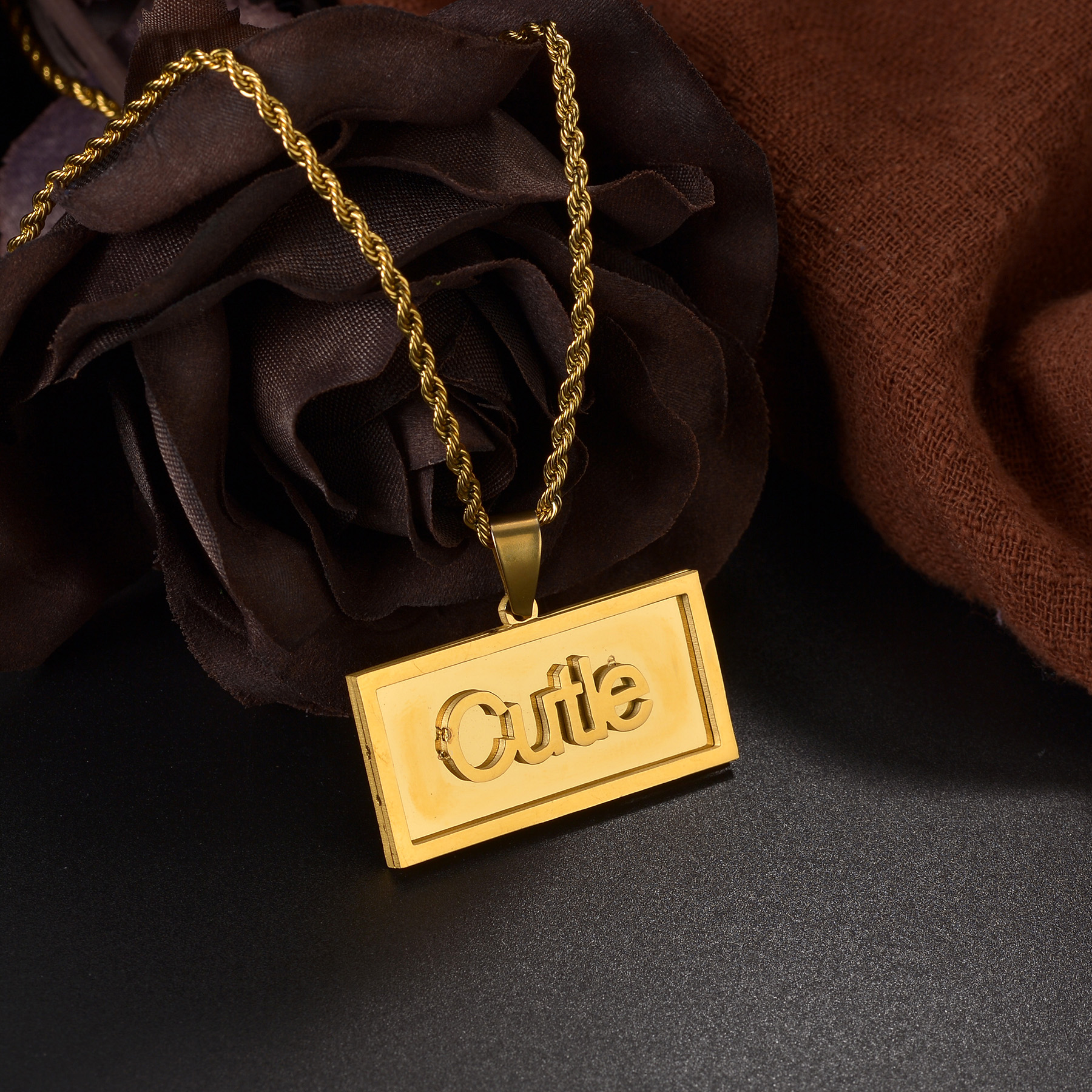 Custom Name Hip Hop Necklace f - Name Necklace Custom avis et prix