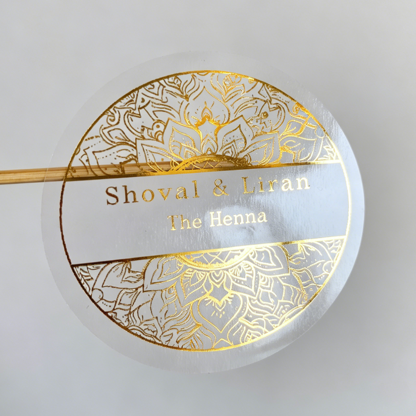 Custom henna day candle sticke - Personalised Candle Label avis et prix