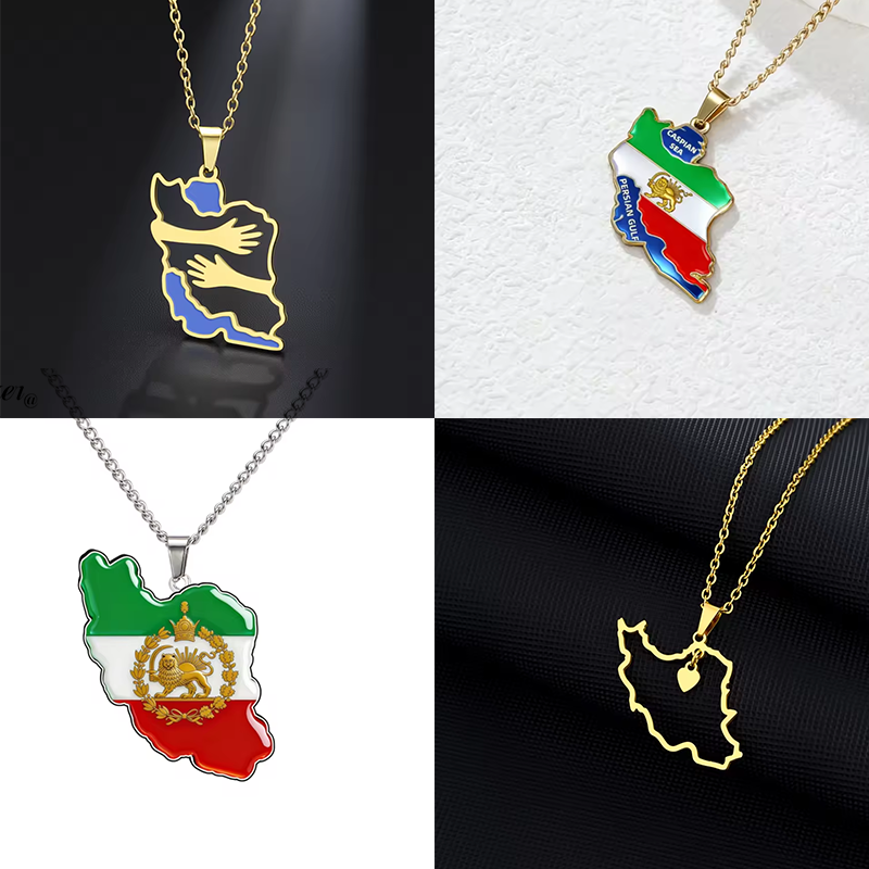 Lucktune Iran Map Pendant Neck - Custom Star Map avis et prix