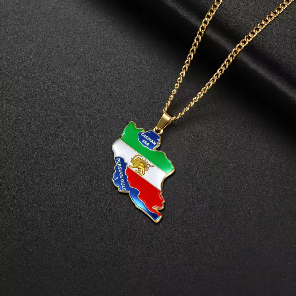 Lucktune Iran Map Pendant Neck - Custom Star Map avis et prix