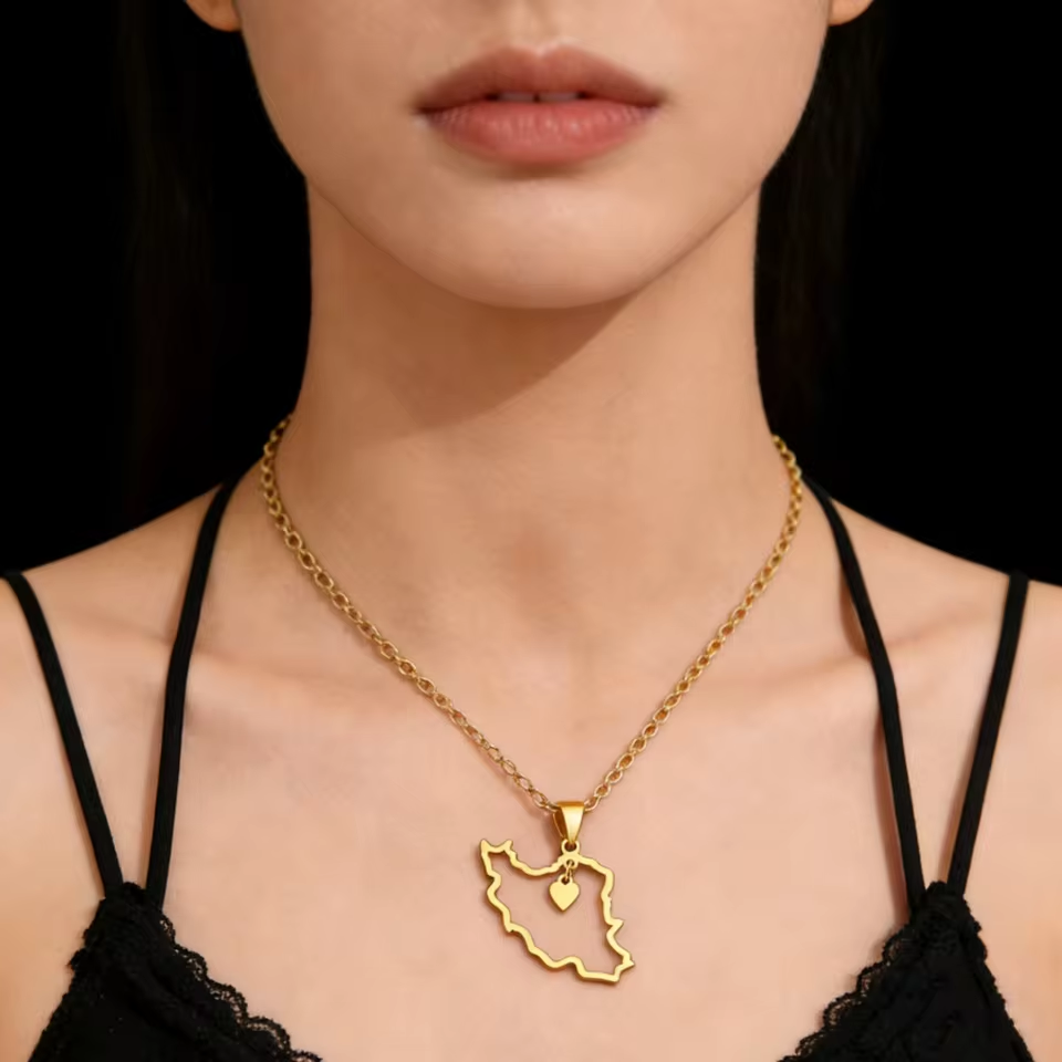 Lucktune Iran Map Pendant Neck - Custom Star Map avis et prix