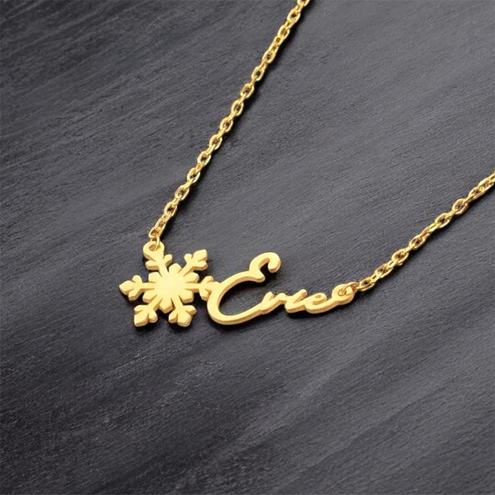 Custom Simple Name Necklace St - Birth Flower Necklace avis et prix