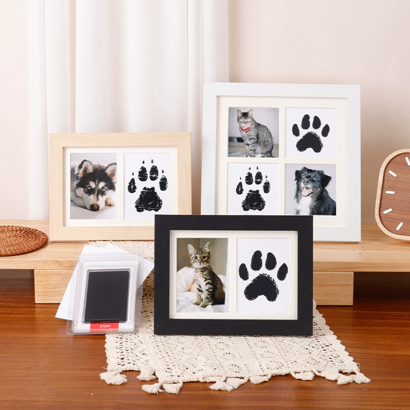 Diy Wooden Baby Pet Paw Print  - Engraved Wood Frame avis et prix