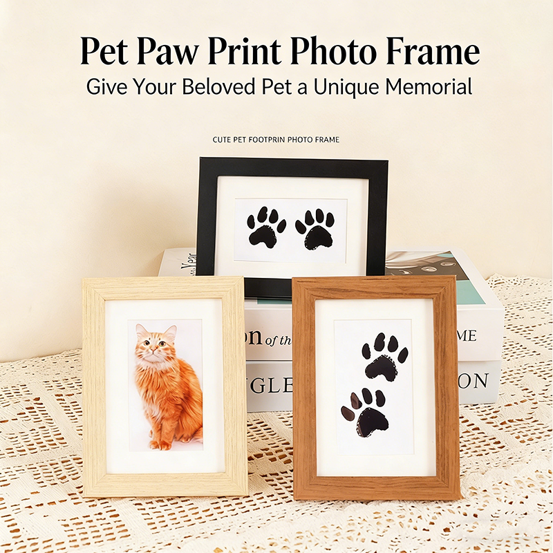 Diy Wooden Baby Pet Paw Print  - Engraved Wood Frame avis et prix