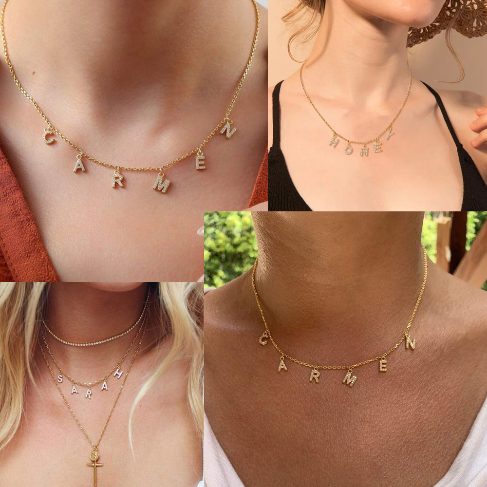 Custom Personalized Name Neckl - Name Necklace Custom avis et prix