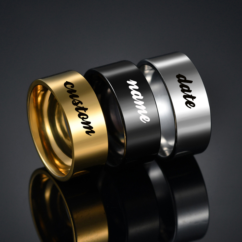 Atoztide 4/6/8mm Personalized  - Initial Ring Custom avis et prix