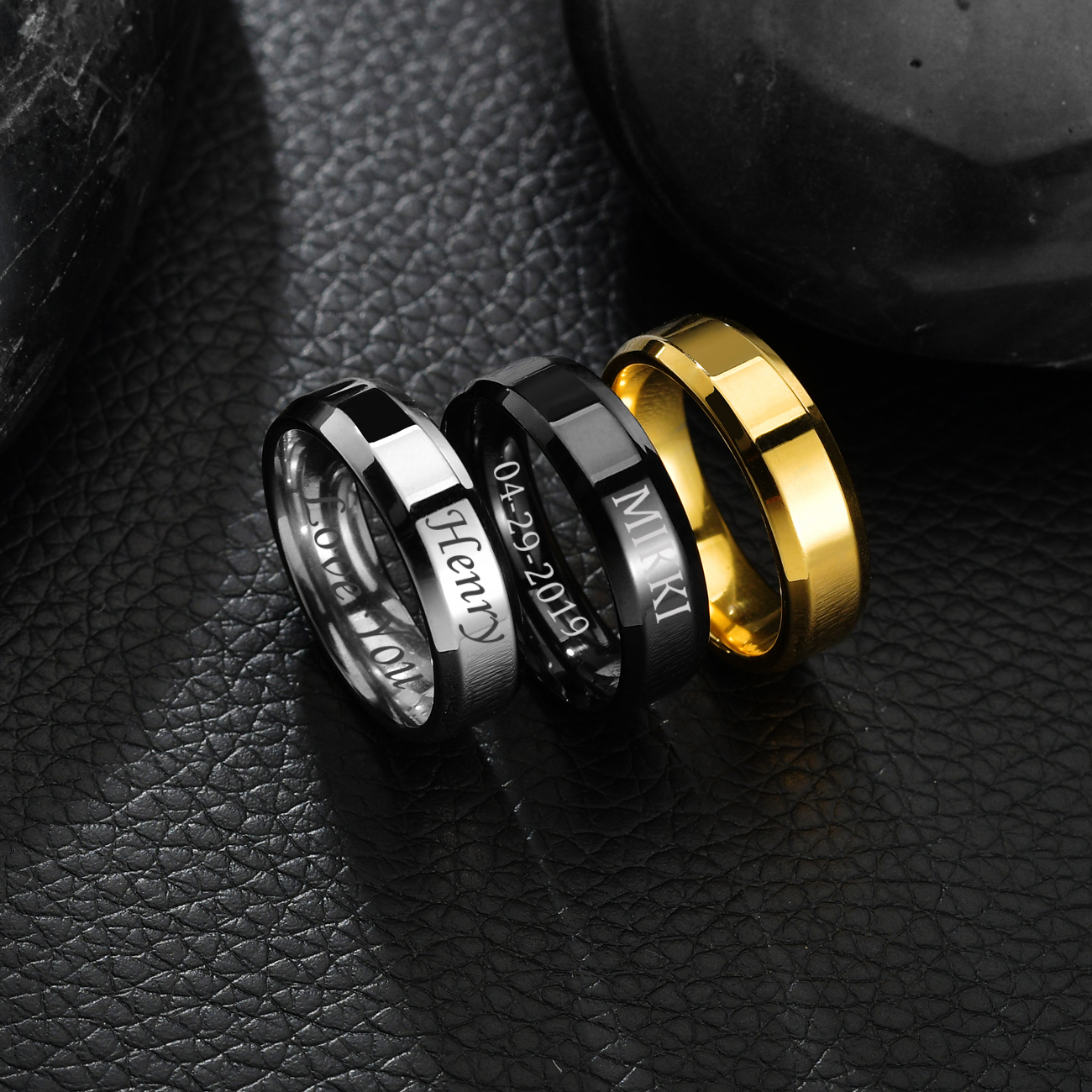 Atoztide 4/6/8mm Personalized  - Initial Ring Custom avis et prix
