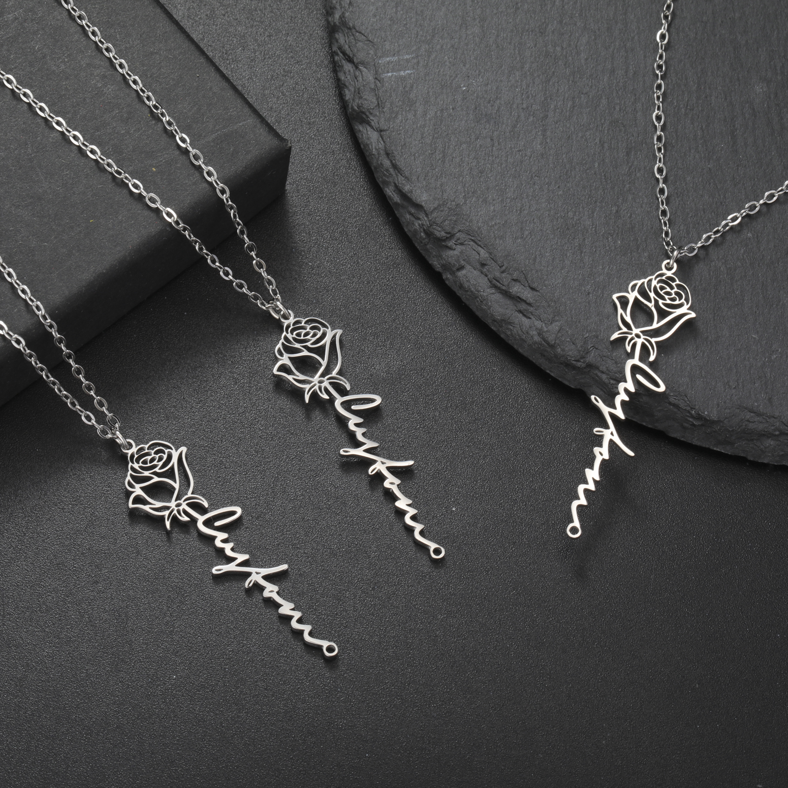 Sipuris Personalized Custom Na - Birth Flower Necklace avis et prix