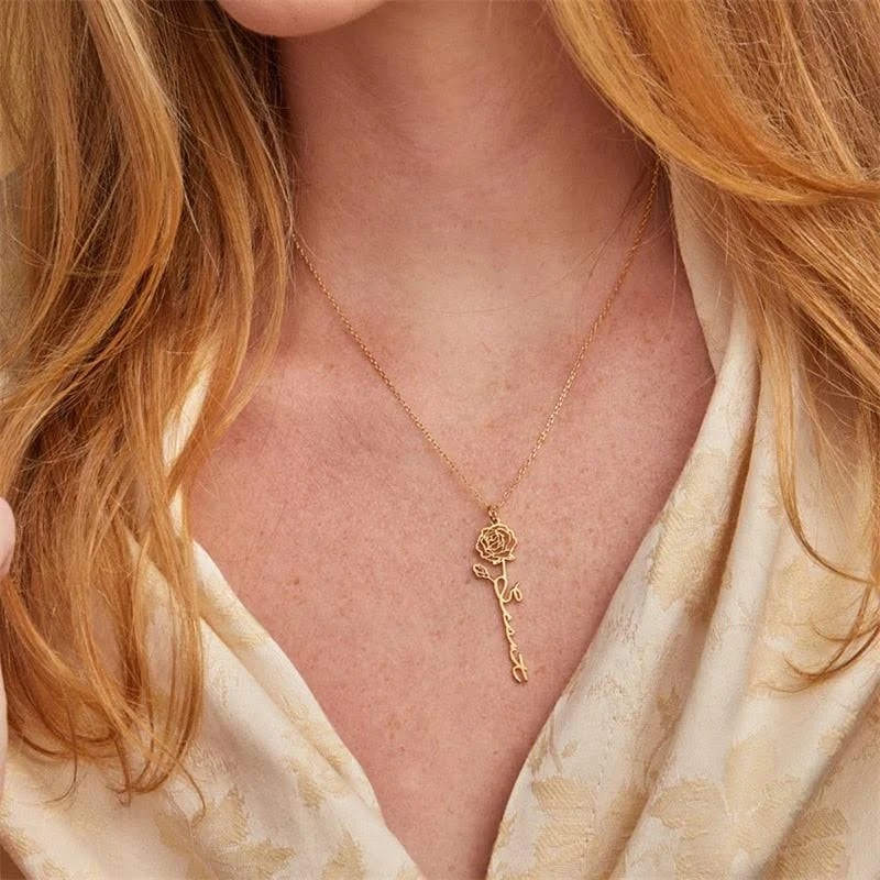 Sipuris Personalized Custom Na - Birth Flower Necklace avis et prix