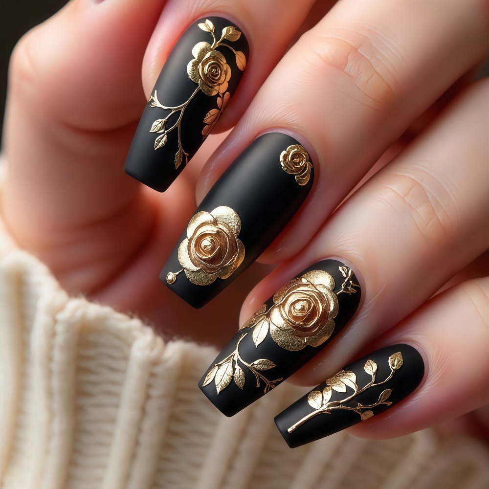 3D fake nails for women girls  - Pressed Flower Art avis et prix