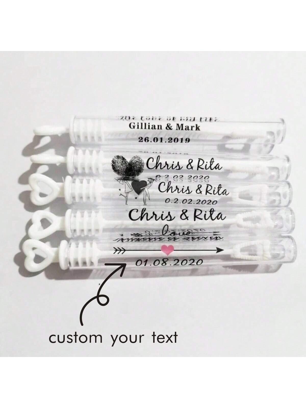 100 Wedding Bubble Tags Bubble - Personalised Candle Label avis et prix