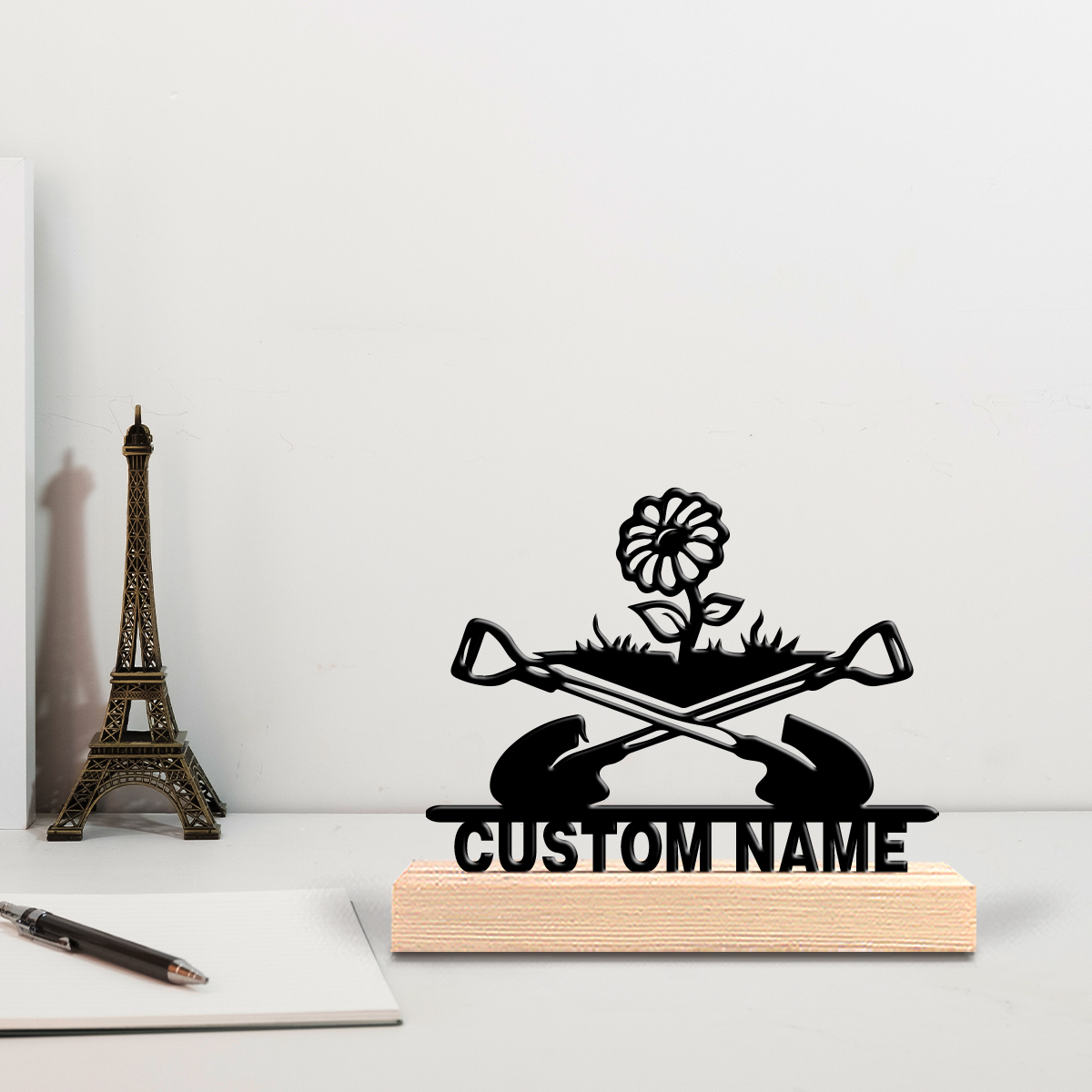A modern minimalist customizat - Engraved Wood Frame avis et prix