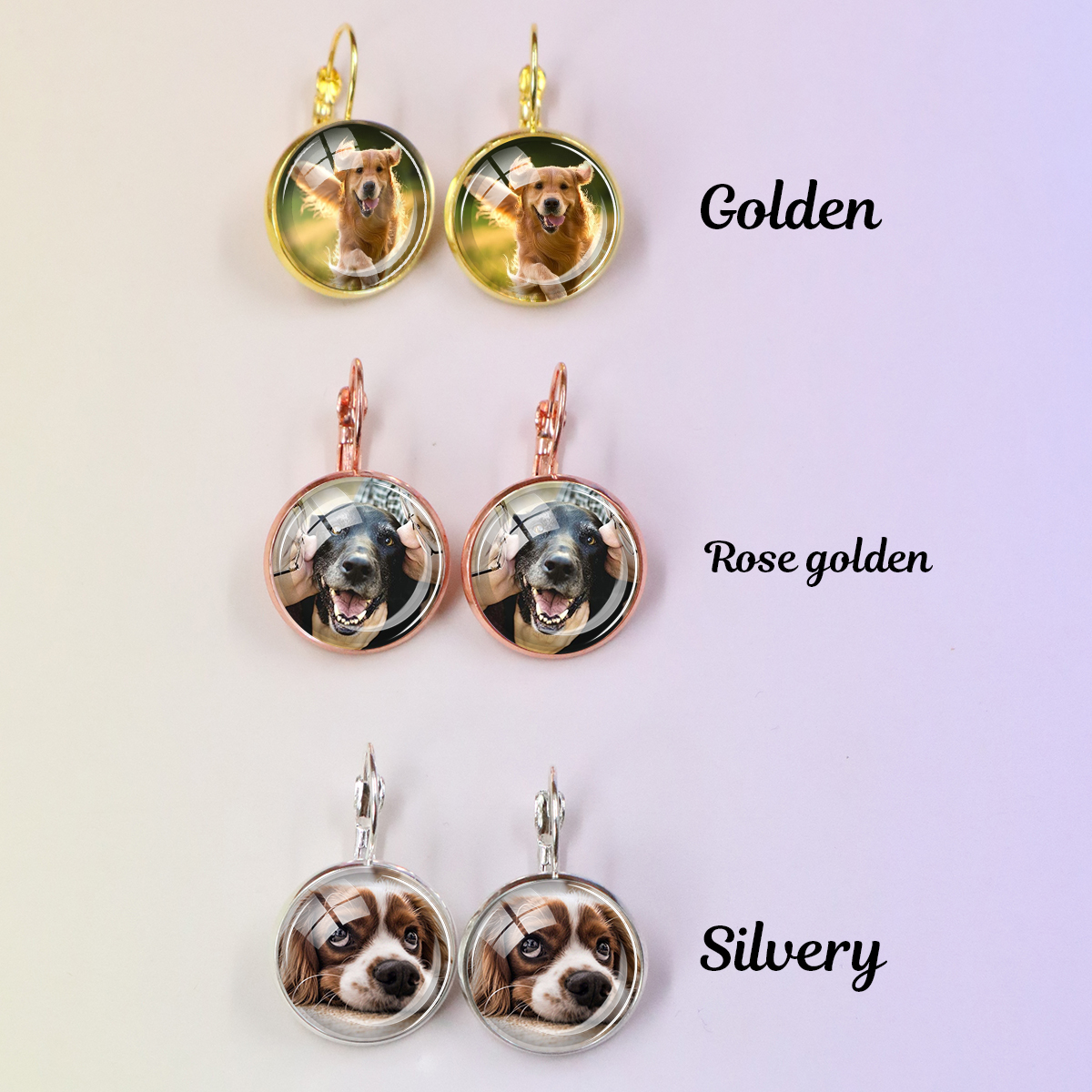 Custom Photo Earrings, Persona - Pet Portrait Custom avis et prix