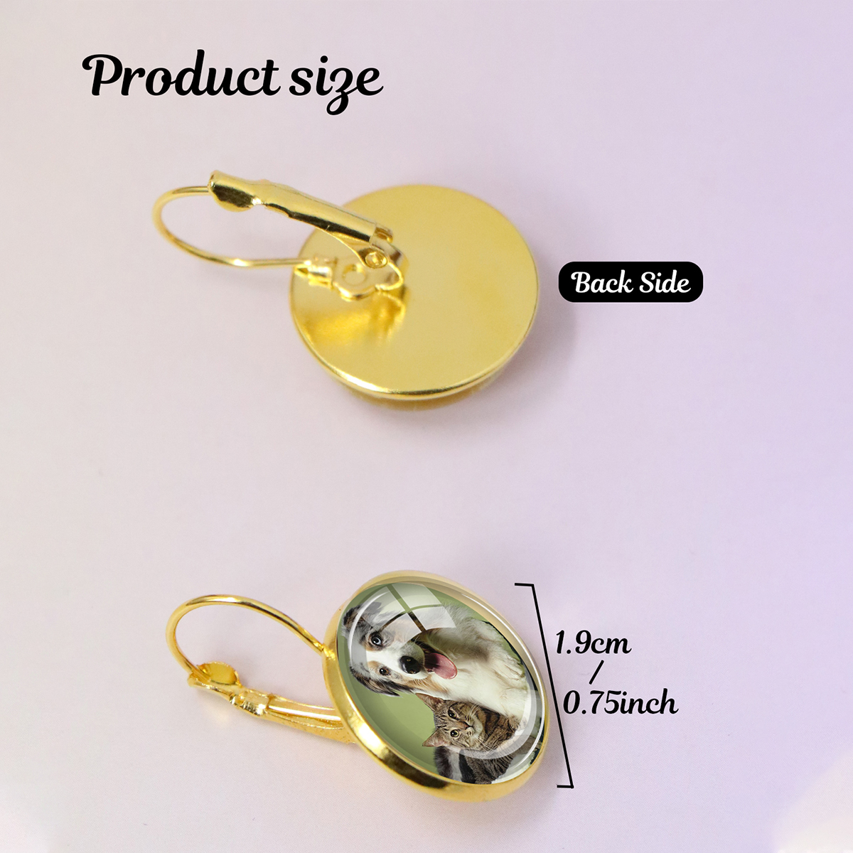 Custom Photo Earrings, Persona - Pet Portrait Custom avis et prix