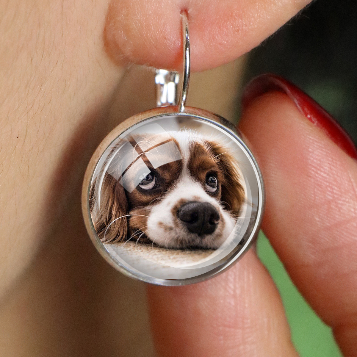 Custom Photo Earrings, Persona - Pet Portrait Custom avis et prix