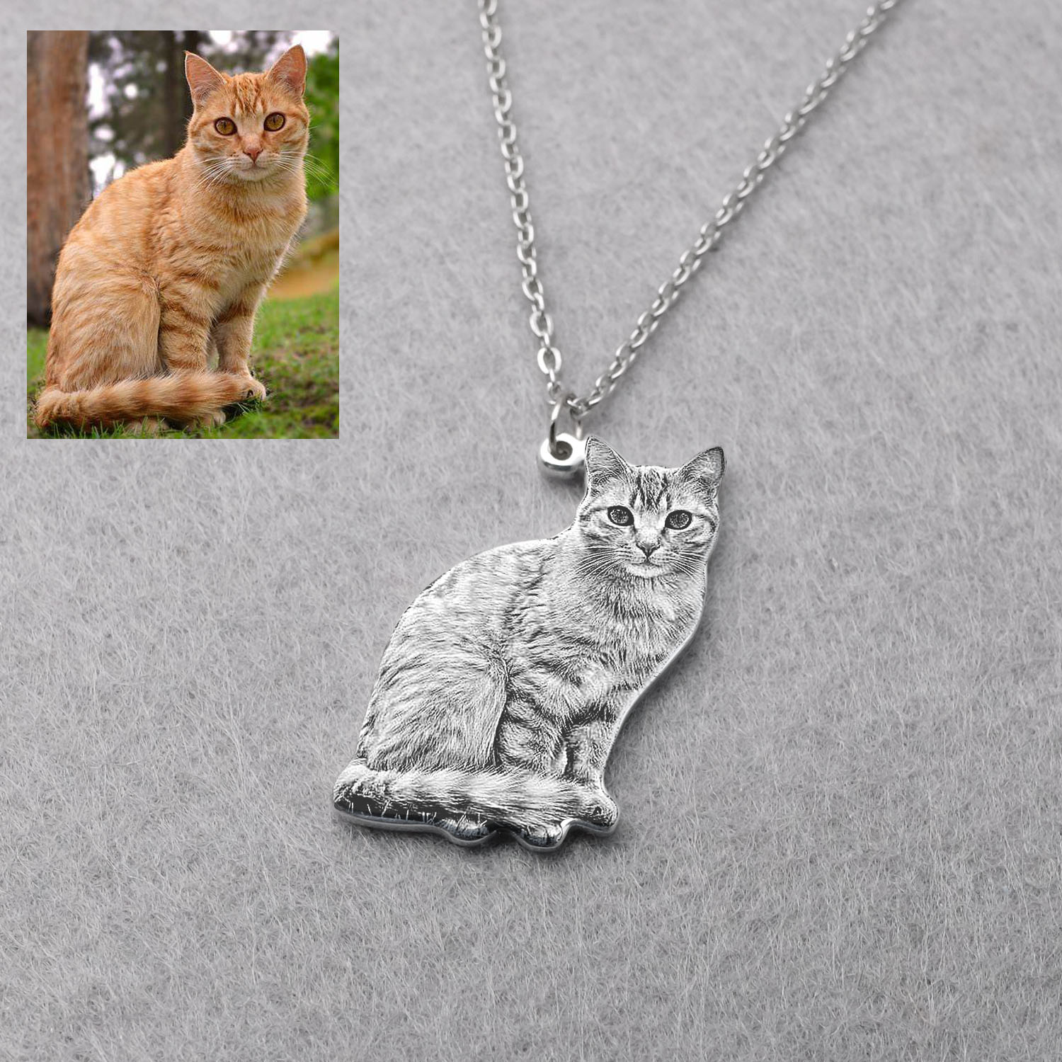 Personalized Pet Picture Neckl - Pet Portrait Custom avis et prix
