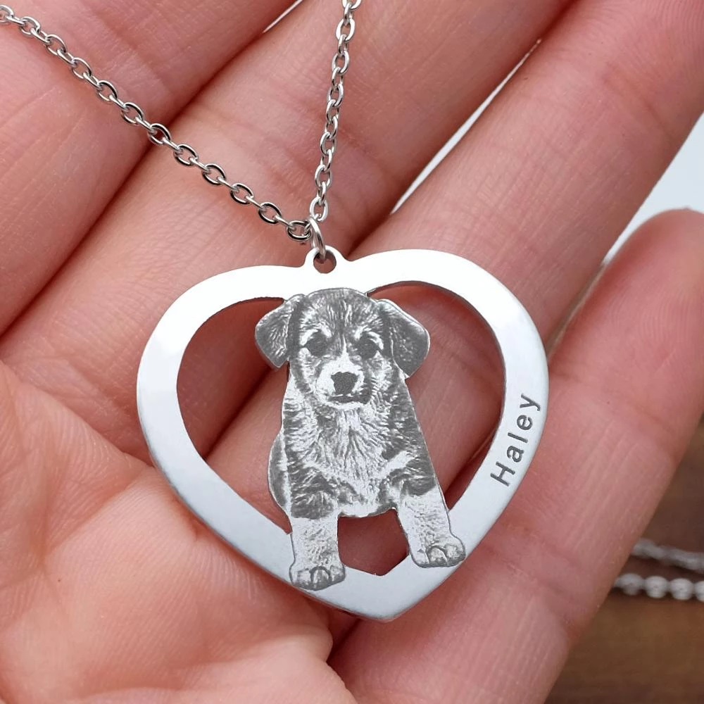 Personalized Pet Picture Neckl - Pet Portrait Custom avis et prix