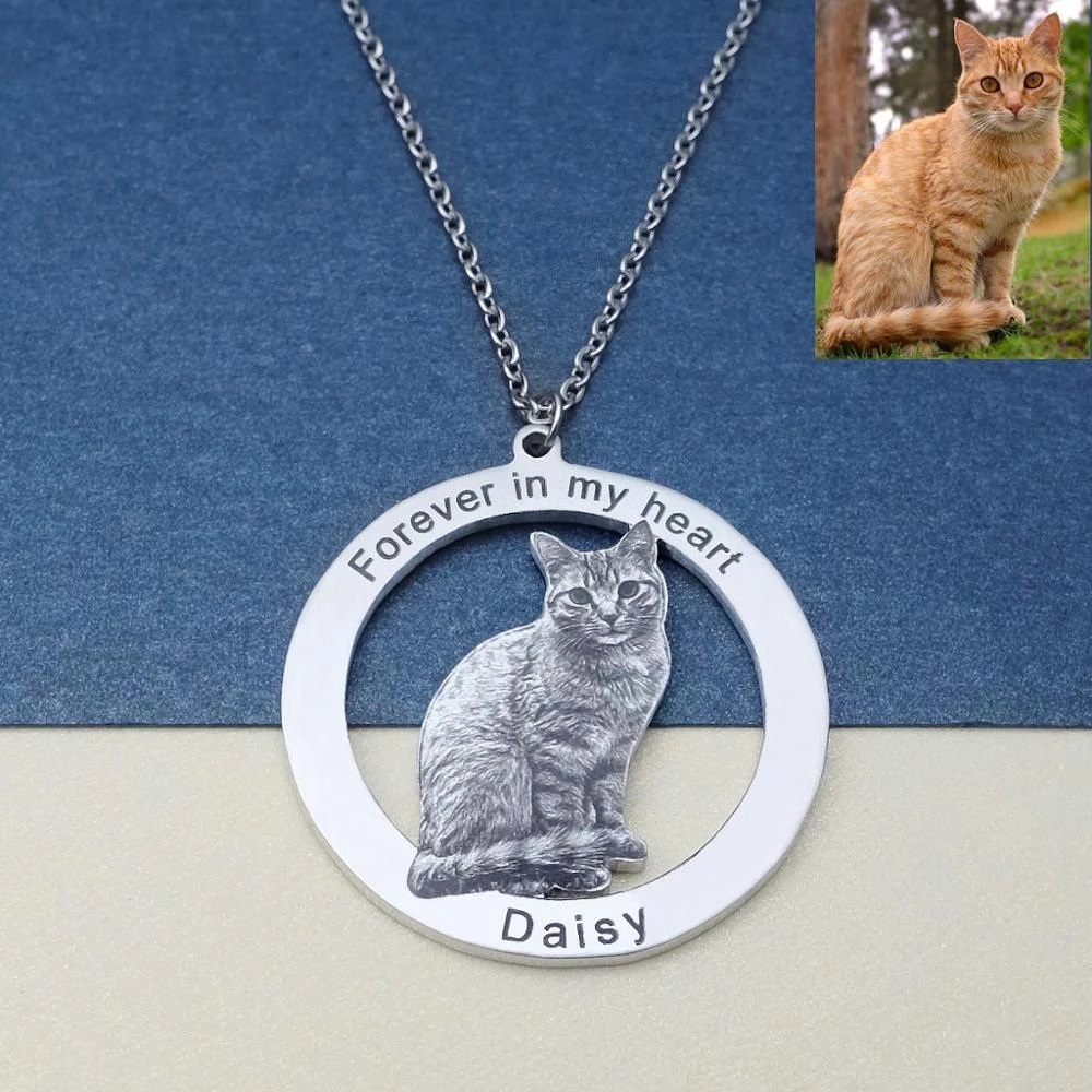 Personalized Pet Picture Neckl - Pet Portrait Custom avis et prix