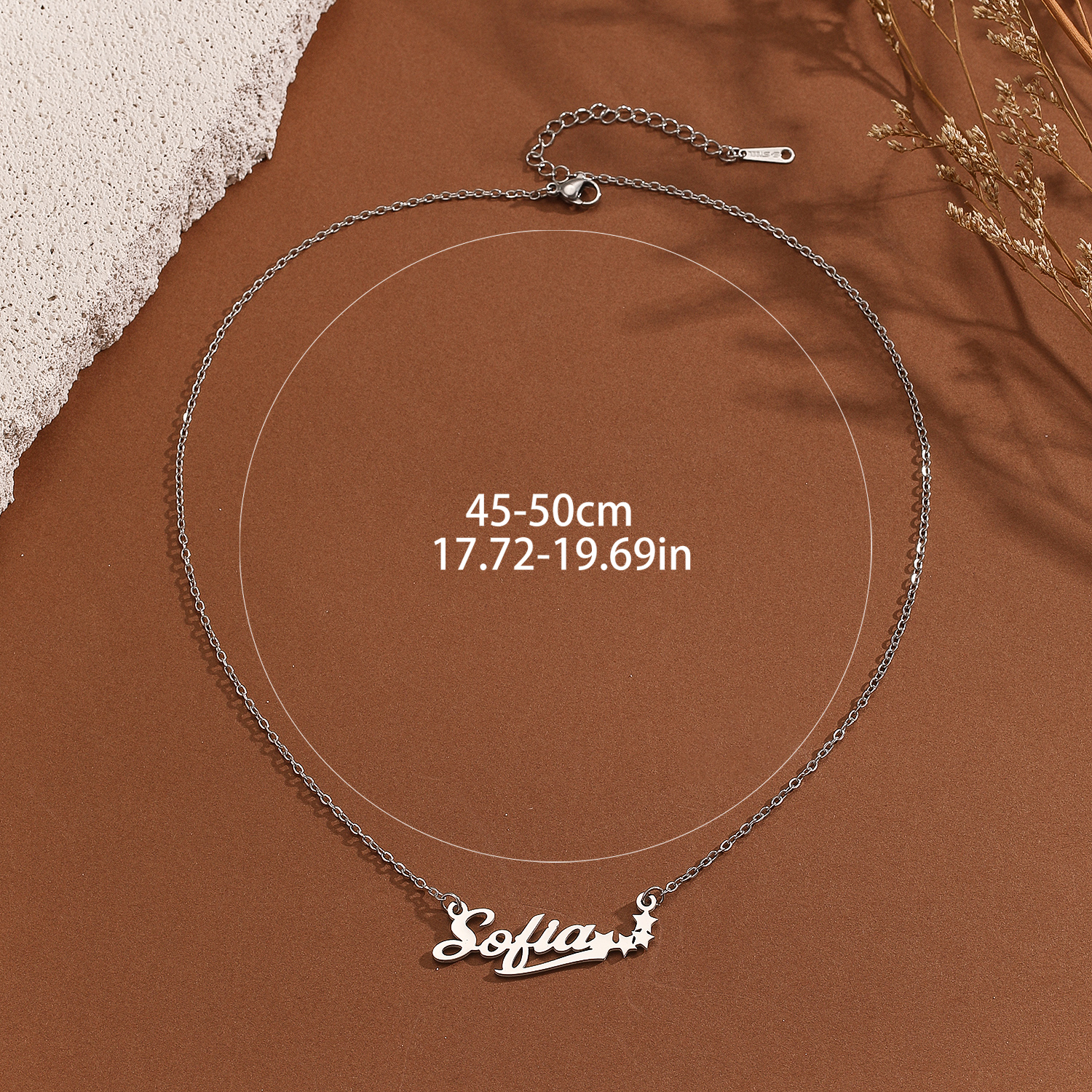 Stainless Steel Star Letter Pe - Name Necklace Custom avis et prix