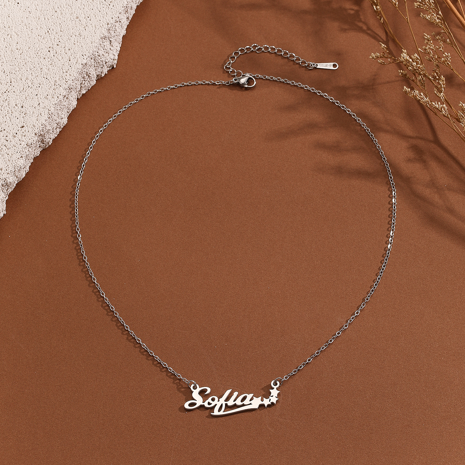 Stainless Steel Star Letter Pe - Name Necklace Custom avis et prix