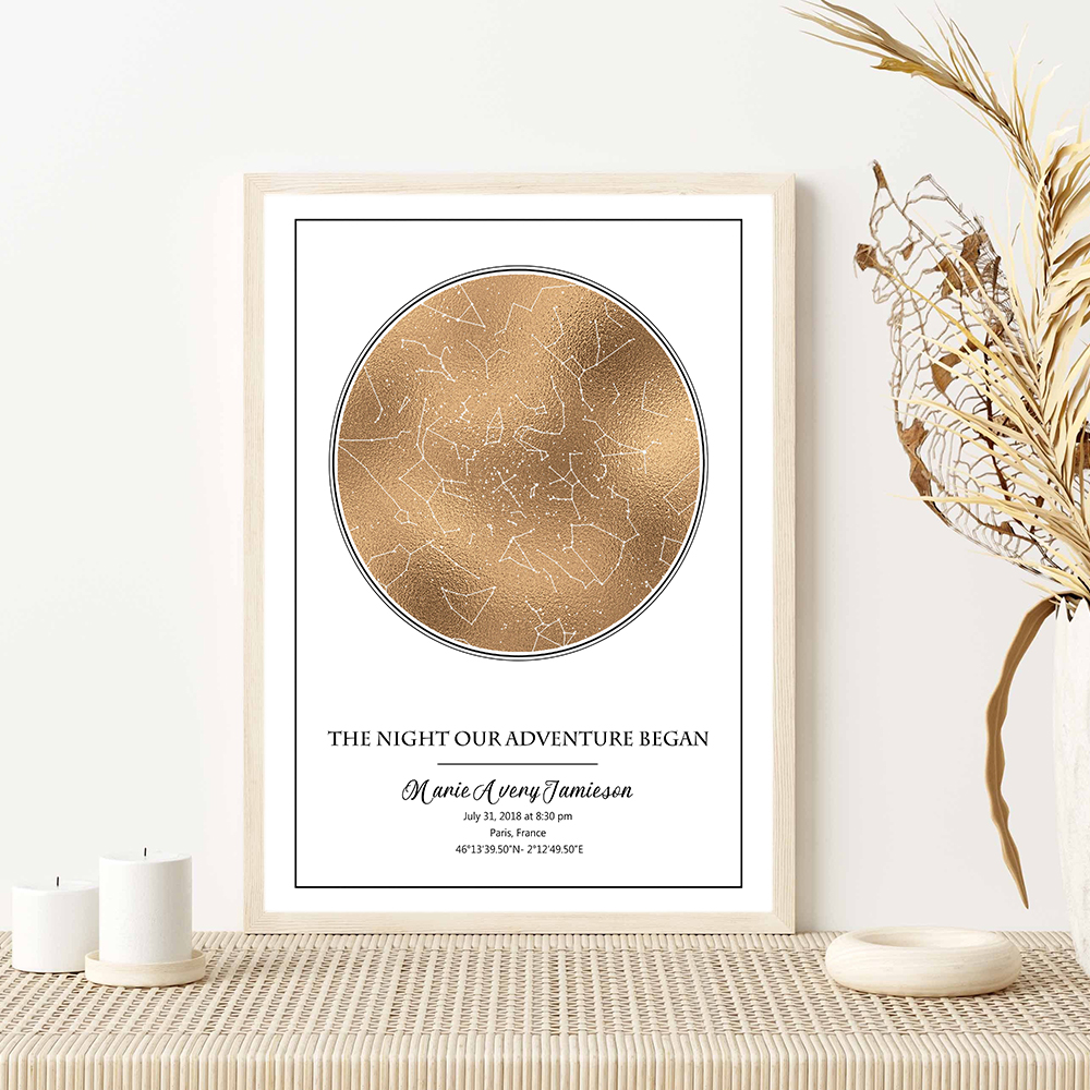 Personalized Star Map Poster B - Custom Star Map avis et prix