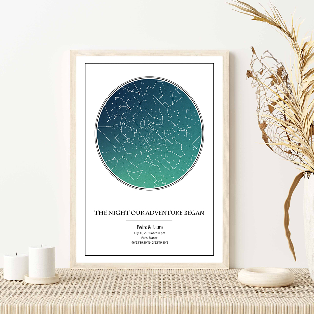 Personalized Star Map Poster B - Custom Star Map avis et prix